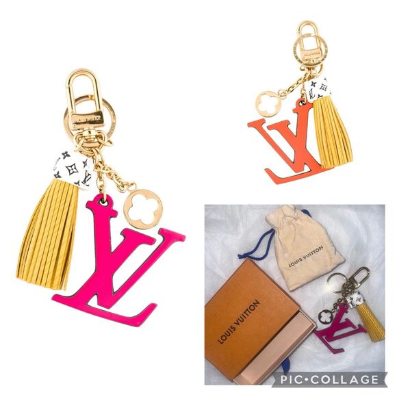 Authentic RARE LOUIS VUITTON Pop Tassel Bag Charm Large LV Box Cover GIFTABLE - Picture 1 of 15